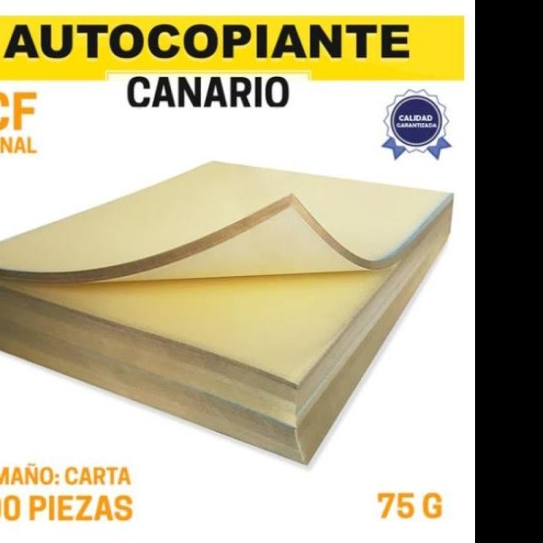 PAPEL AUTOCOPIANTE CF 75G. CTA. CANARIO FINAL MILL E.5C5
